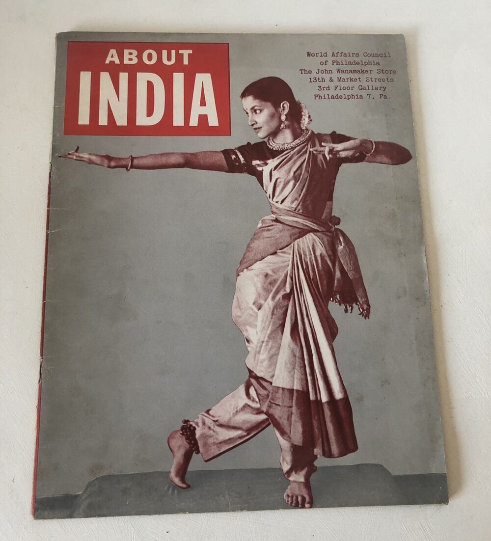 India Republic Embassy Booklet Wanamaker Philly Sari Dance Gandhi Vintage 1954